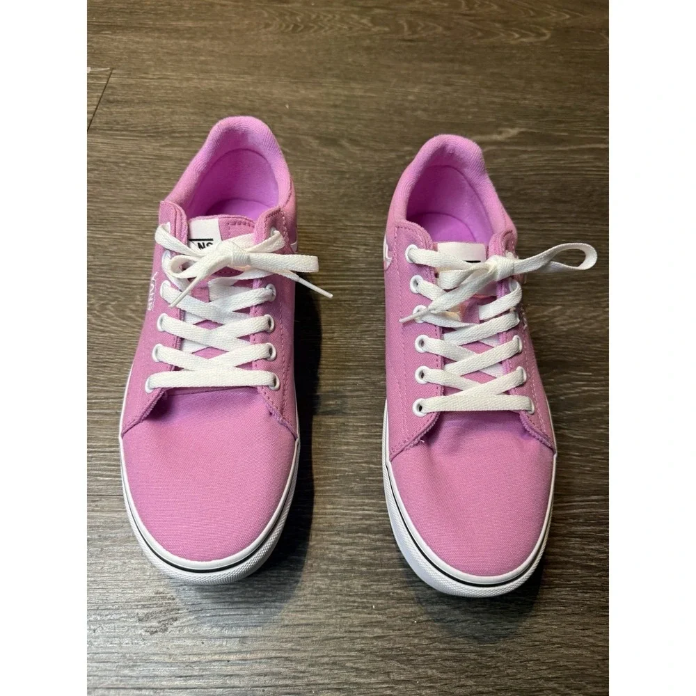 Vans Women's Size 9 Seldan Platform ST Pink Lace-Up Low Top Sneakers Shoes